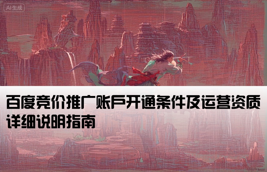 百度競價運營開戶要求