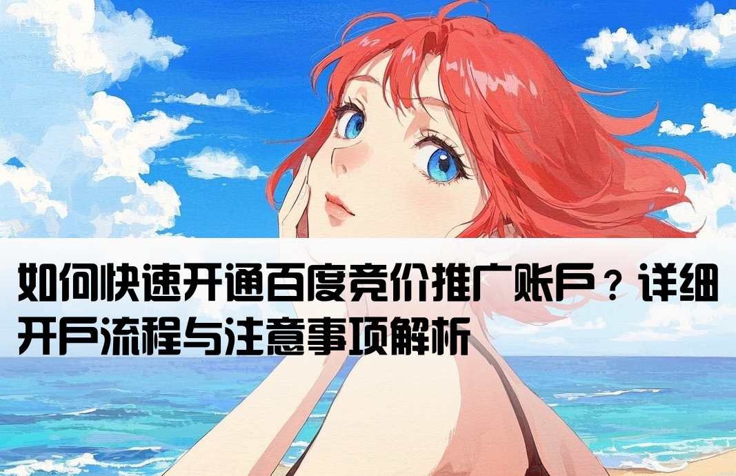 百度競價推廣怎么開戶