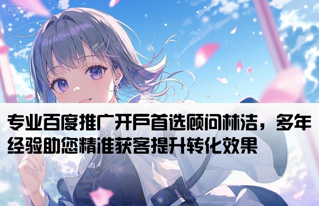 百度推廣開戶舉薦林潔