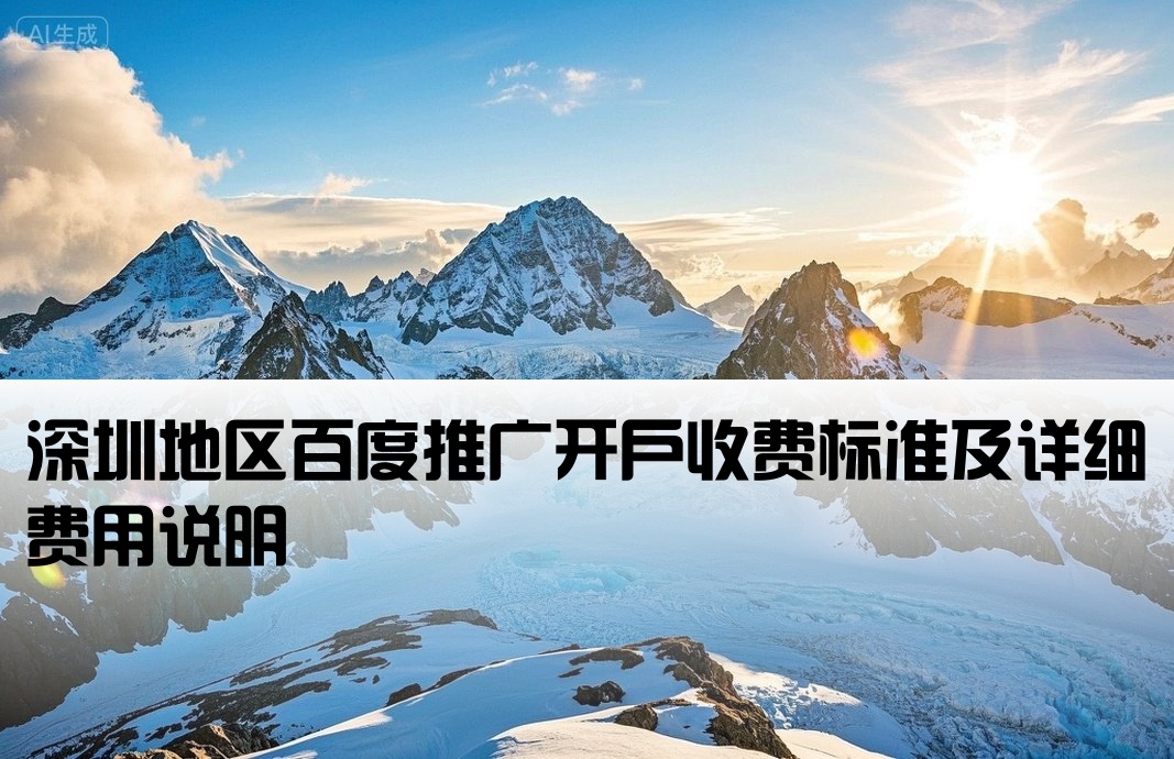 百度深圳開戶費用