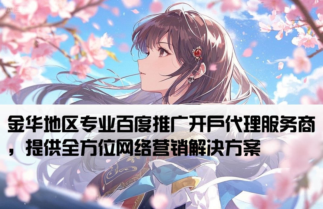 百度推廣金華開戶代理商