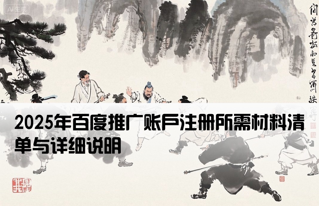 百度推廣開戶資料