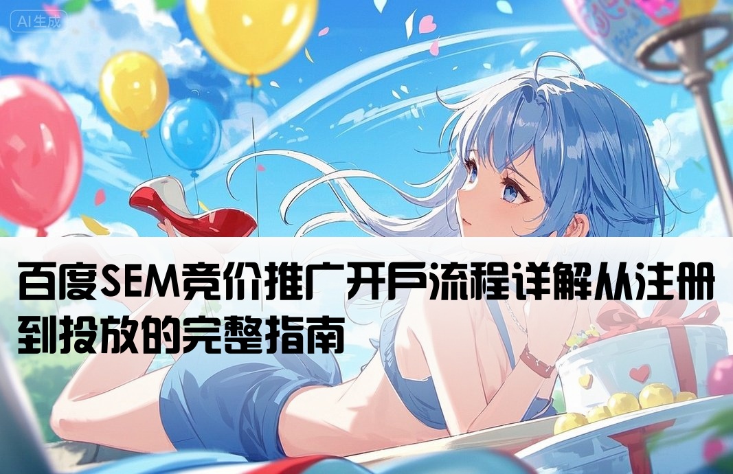 百度sem推廣怎么開戶