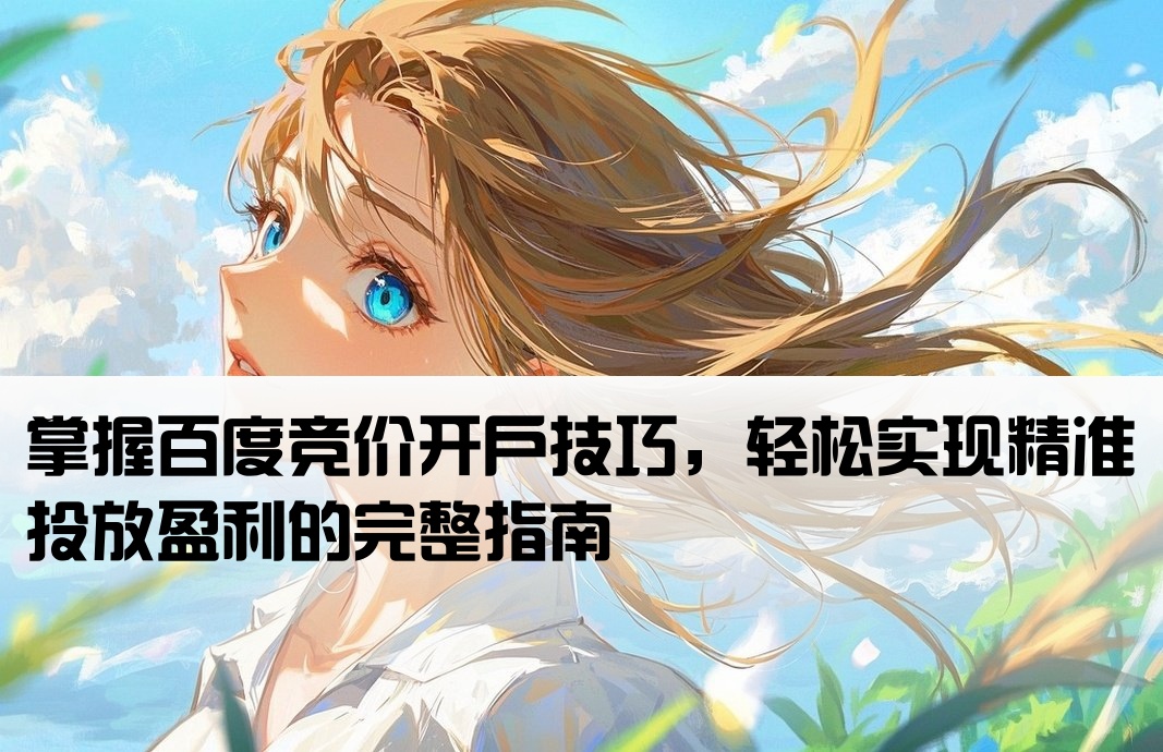 百度競價怎么開戶賺錢的