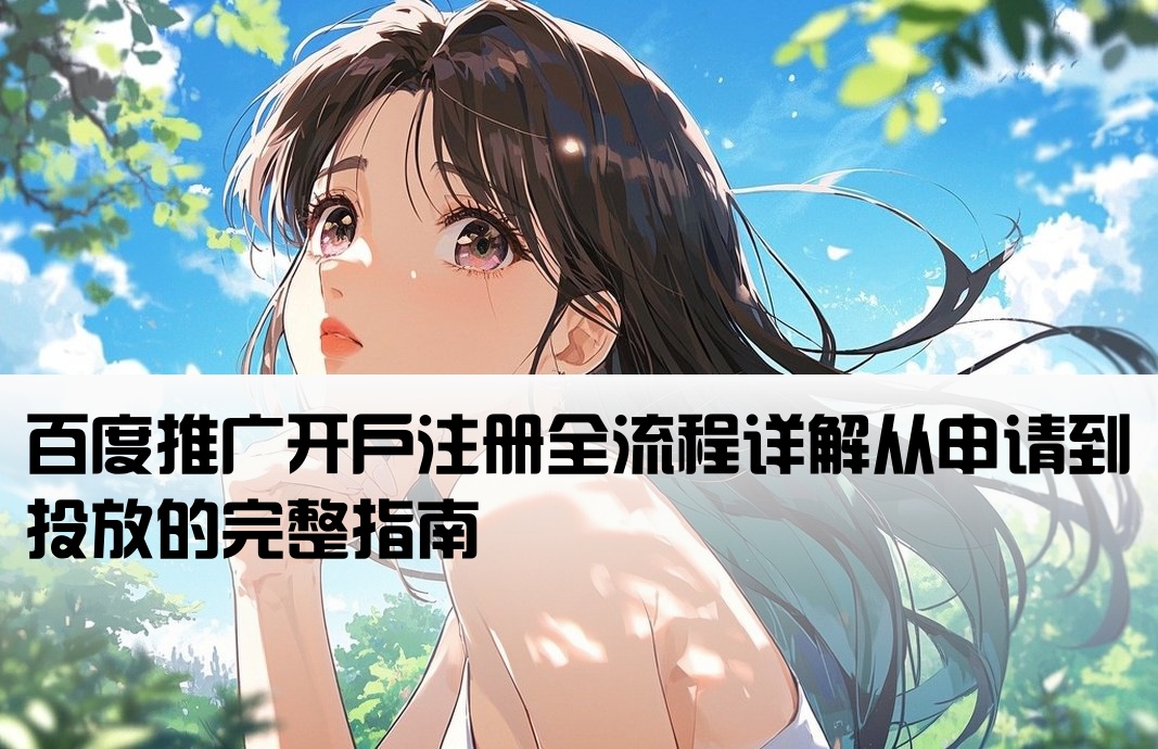 百度推廣如何開戶注冊