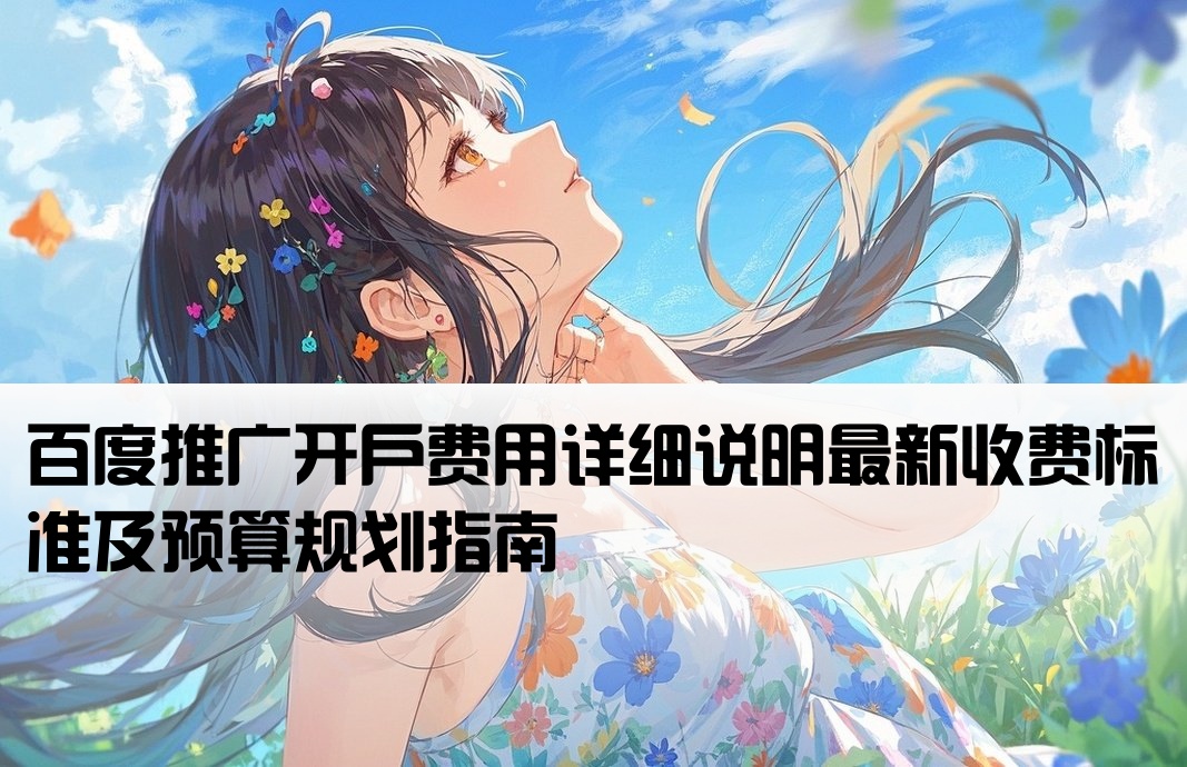 百度推廣開戶費用標準