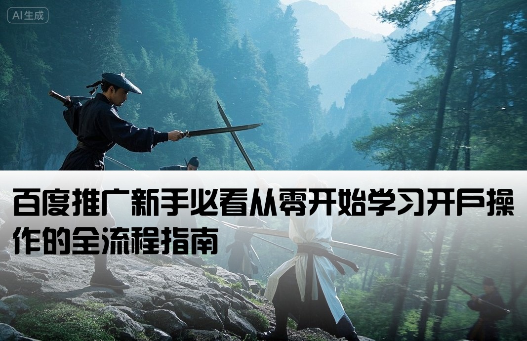 新開戶百度推廣的教程