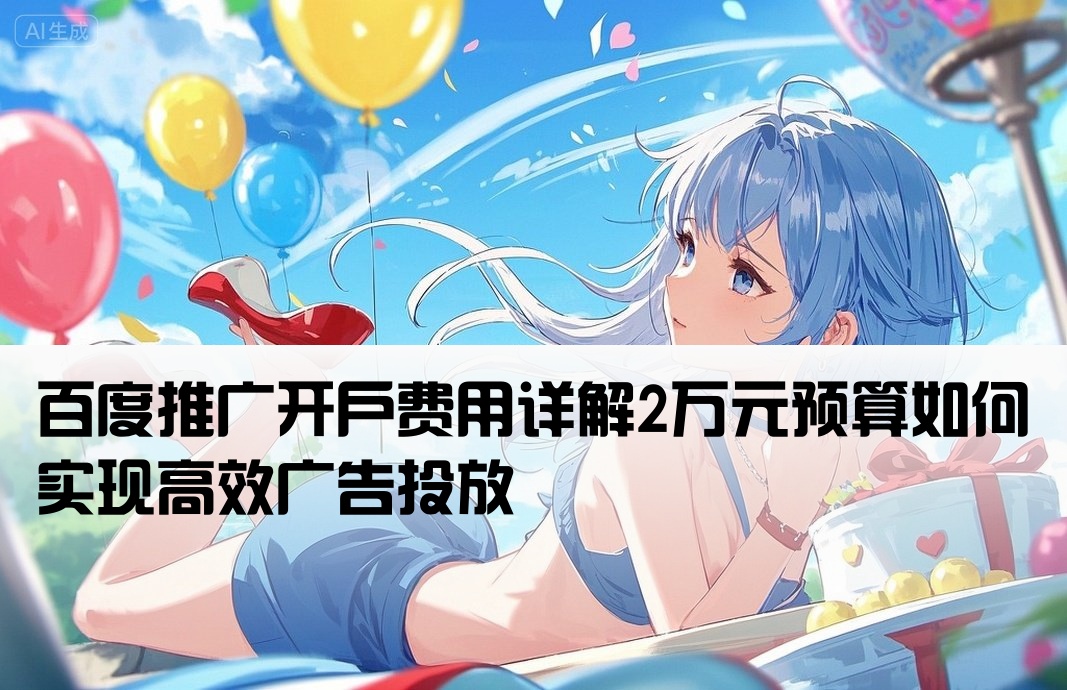 百度推廣開戶費用2萬