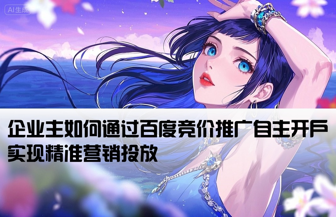 百度競價個人開戶形式