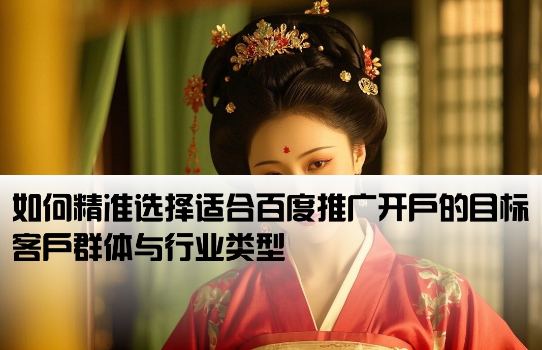 百度推廣開戶對(duì)象怎么選