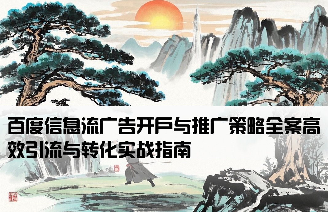 百度信息流開戶推廣方案