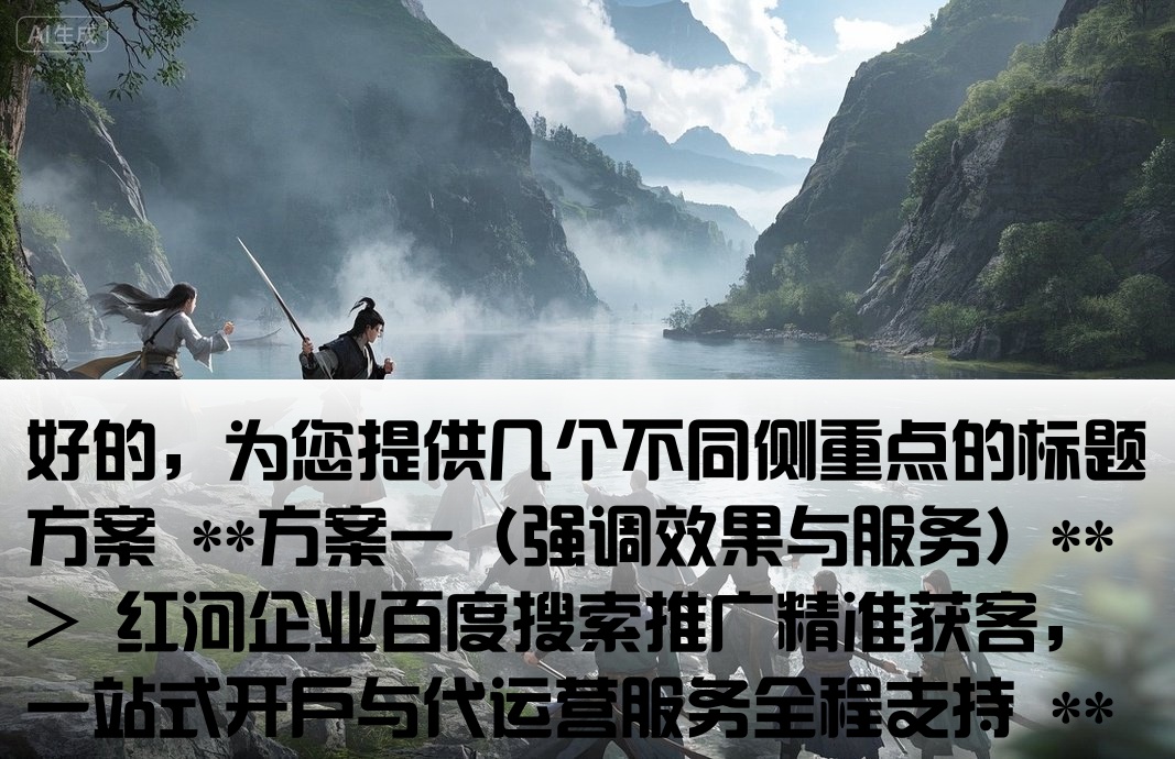 紅河百度推廣開戶