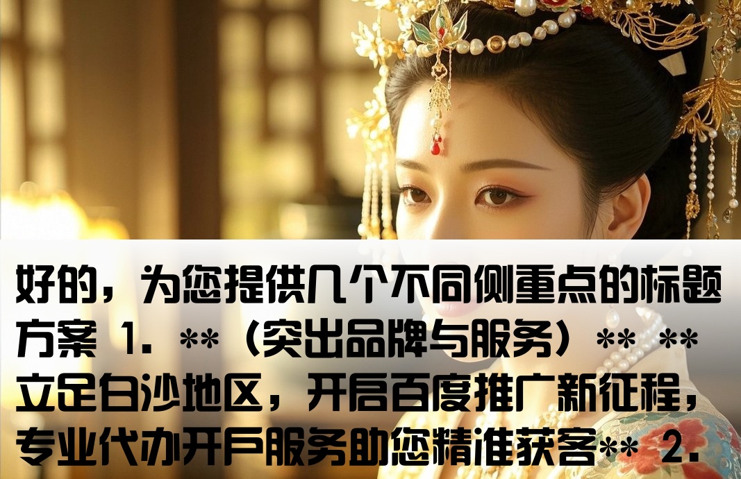 白沙百度付費推廣開戶